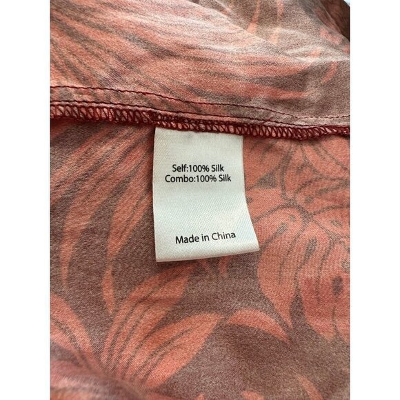 La Ligne Silk Hawaiian Floral Printed Button-Up Top - Picture 7 of 7